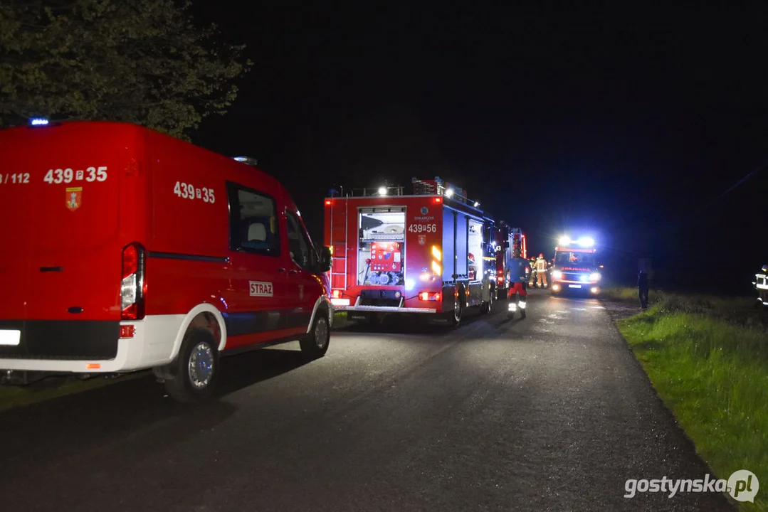 Wypadek śmiertelny na drodze Pogorzela - Gumienice