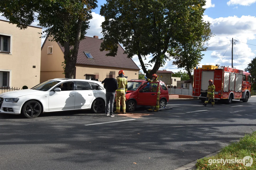 Niedzielny wypadek na ul. Wrocławskiej (DW434) w Gostyniu