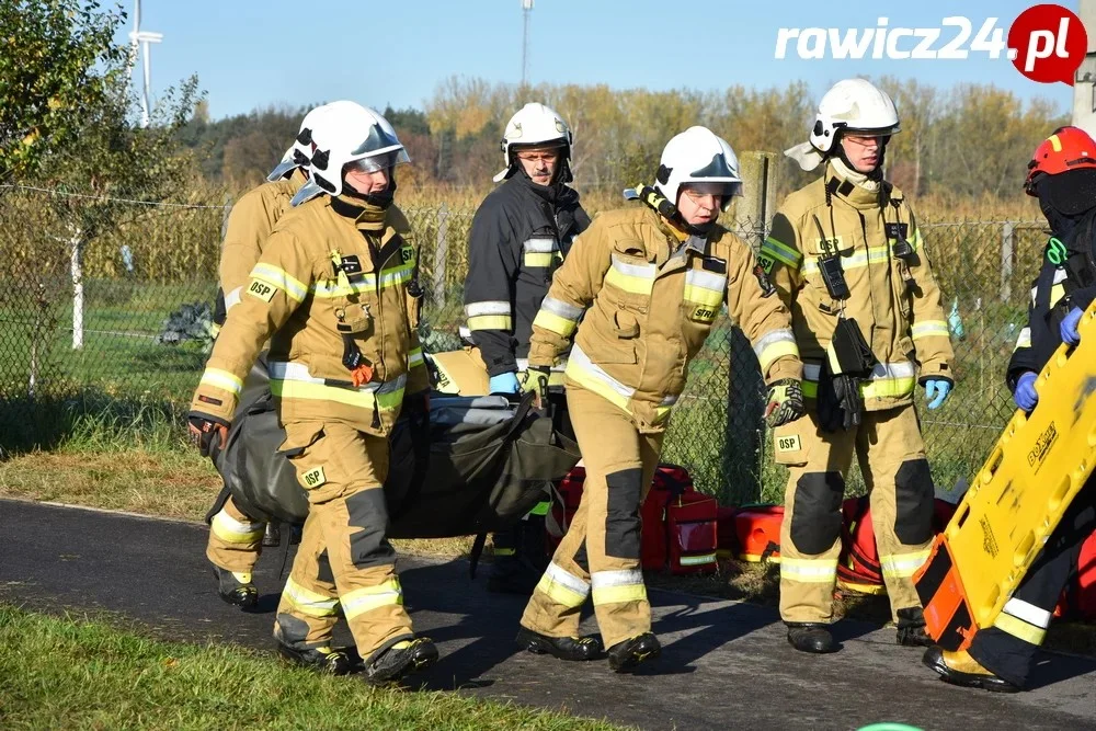 Ćwiczenia służb w Sarnowie