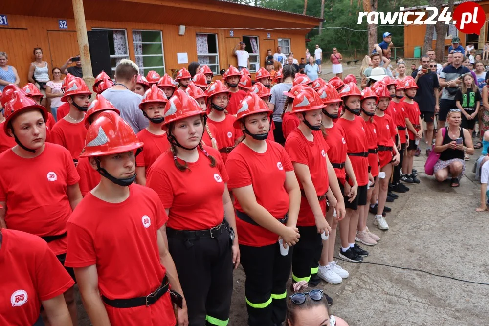 Ślubowanie i pasowanie na strażaka - członka MDP w Brennie (powiat leszczyński)