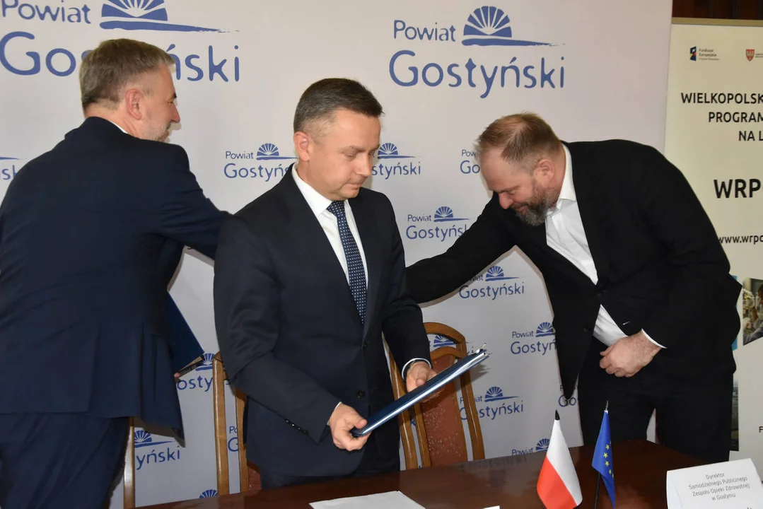 Marszałek Wielkopolski Marek Woźniak w Gostyniu.