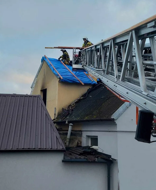 Pożar budynku mieszkalnego w Dobrzycy