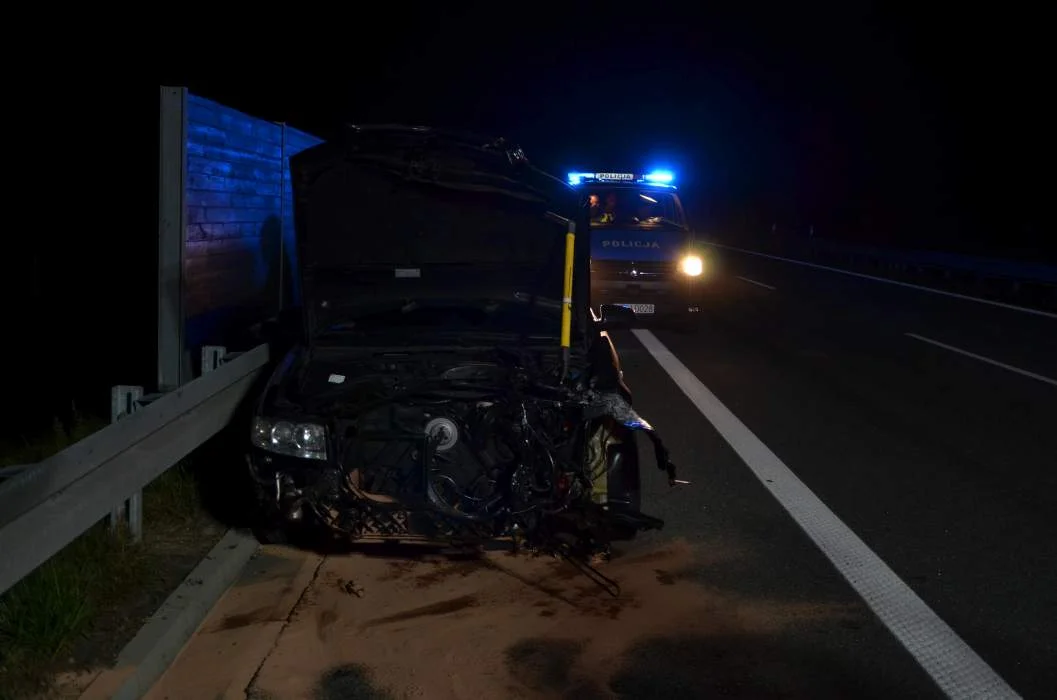 Pijany kierowca audii spowodował kolizję na obowodnicy Jarocina