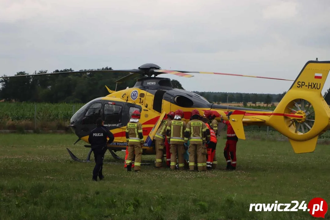 Wypadek na budowie w Konarzewie (ZDJĘCIA, FILM) - Zdjęcie główne