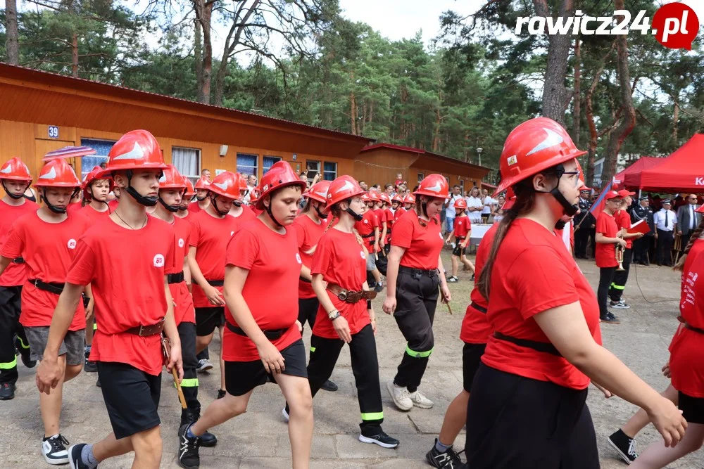 Ślubowanie i pasowanie na strażaka - członka MDP w Brennie (powiat leszczyński)