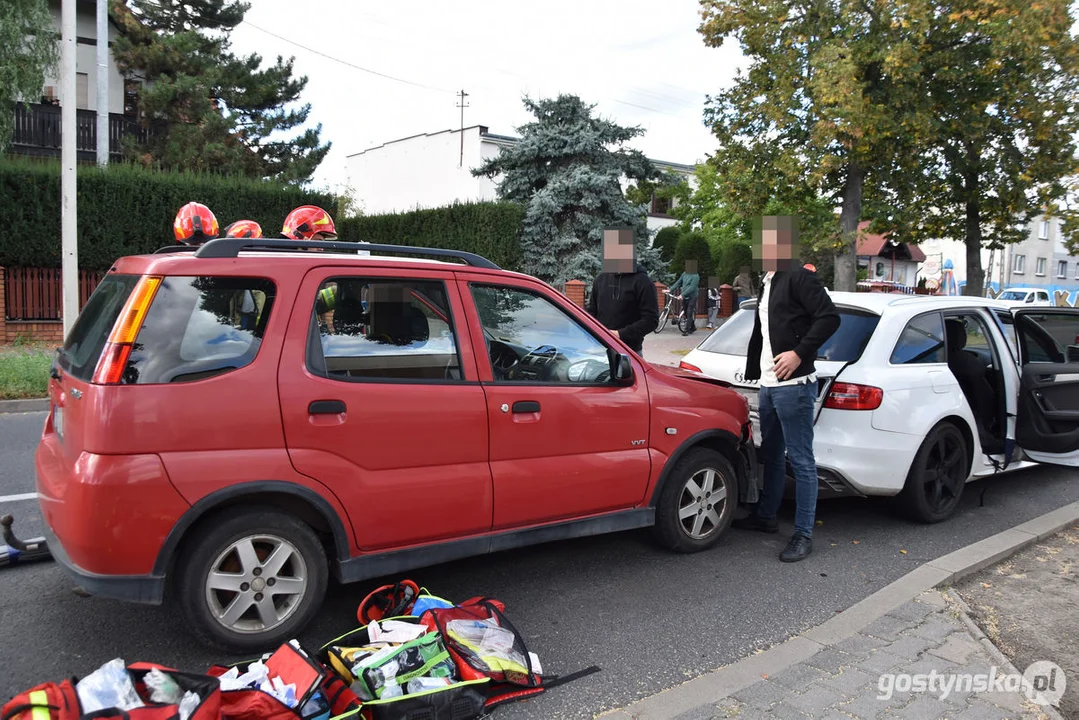 Niedzielny wypadek na ul. Wrocławskiej (DW434) w Gostyniu