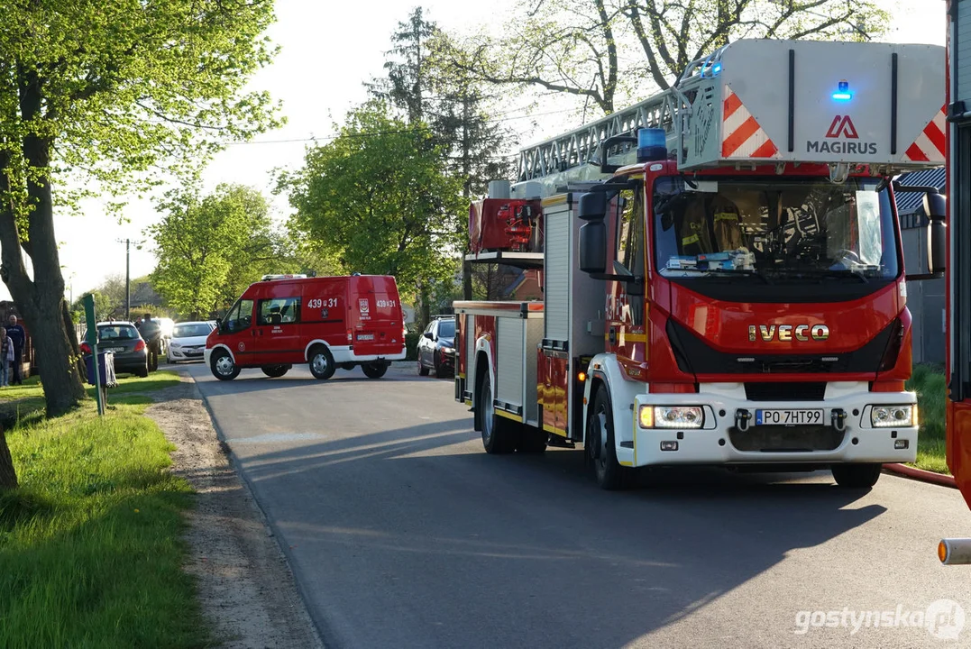 Pożar stodoły w Strumianach