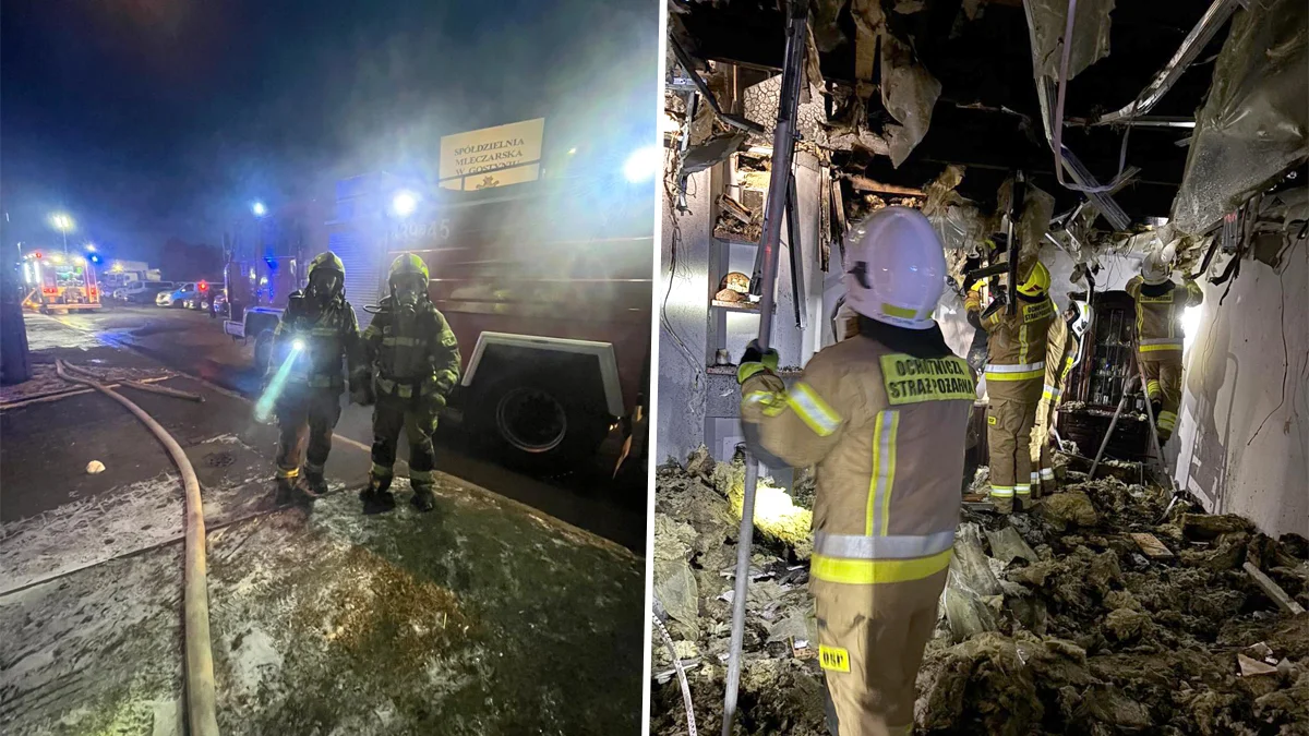 Groźny pożar w budynku mieszkalnym na osiedlu w Gostyniu