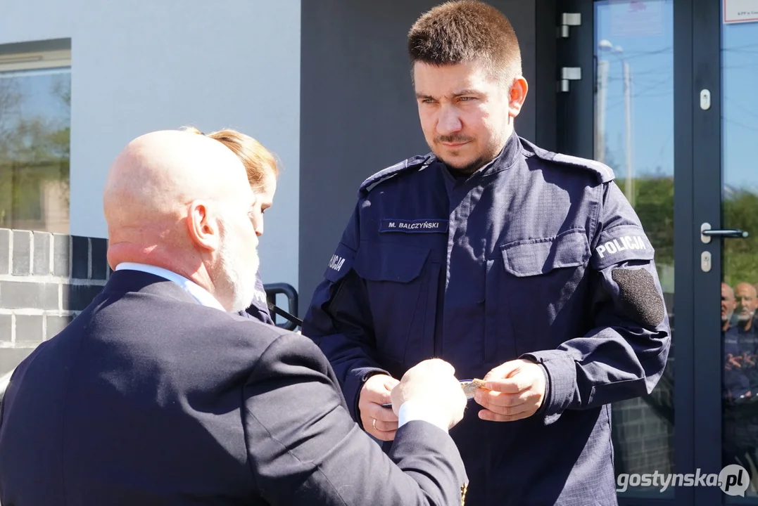 Amerykański policjant z wizyta w KPP Gostyń