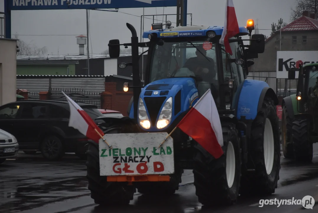 Protesty rolnicze w powiecie gostyńskim 2024