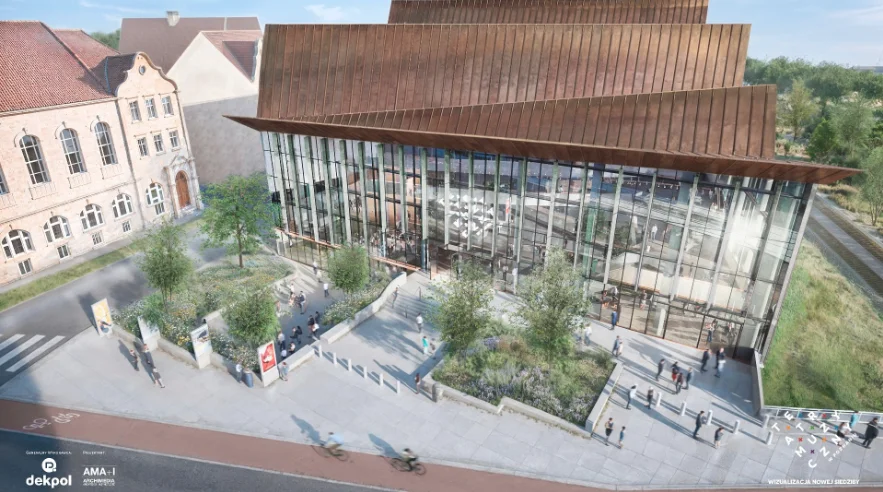 Teatr Muzyczny w Poznaniu opublikował wizualizacje swojej przyszłej siedziby powstającej przy ul. Św. Marcin.