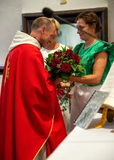 Pożegnanie wikariusza o. Radomira Buchcika w Choczu