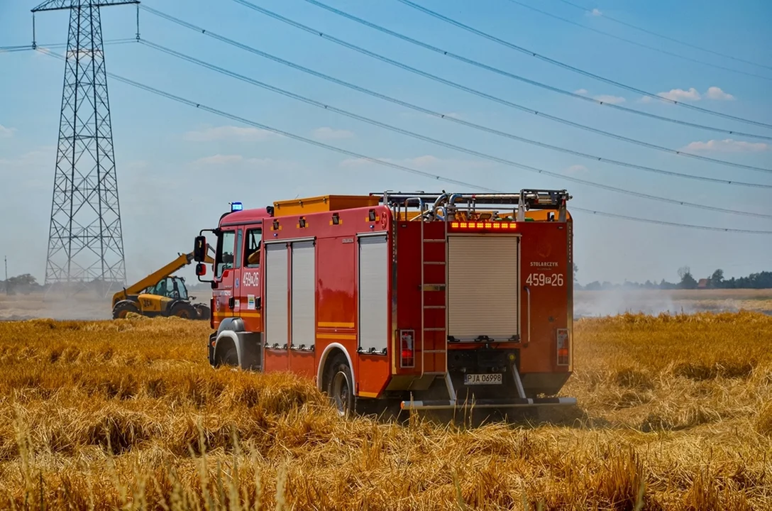 Pożar w miejscowości Trzebin