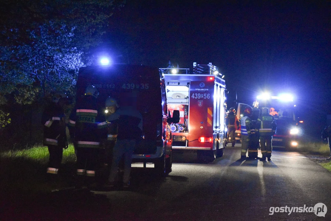 Wypadek śmiertelny na drodze Pogorzela - Gumienice