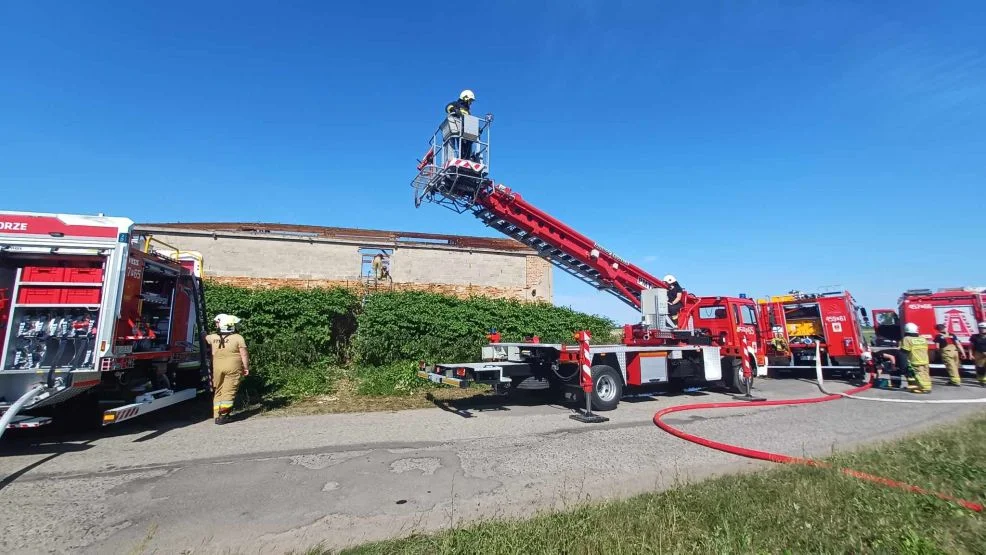 Pożar w Siekierzynie w gminie Żerków