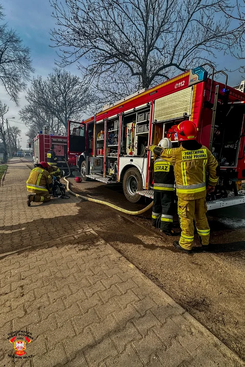 Staniew. Pożar budynku gospodarczego