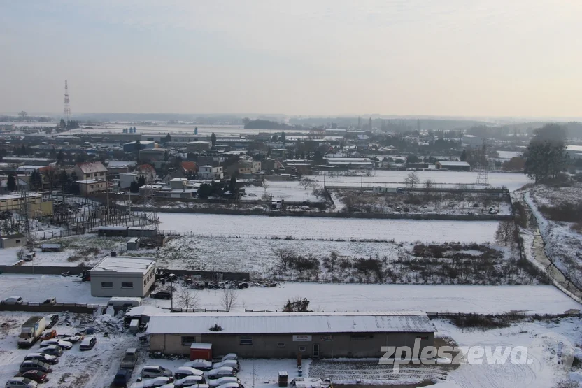 Panorama Pleszewa - widok z elewatora zbożowego