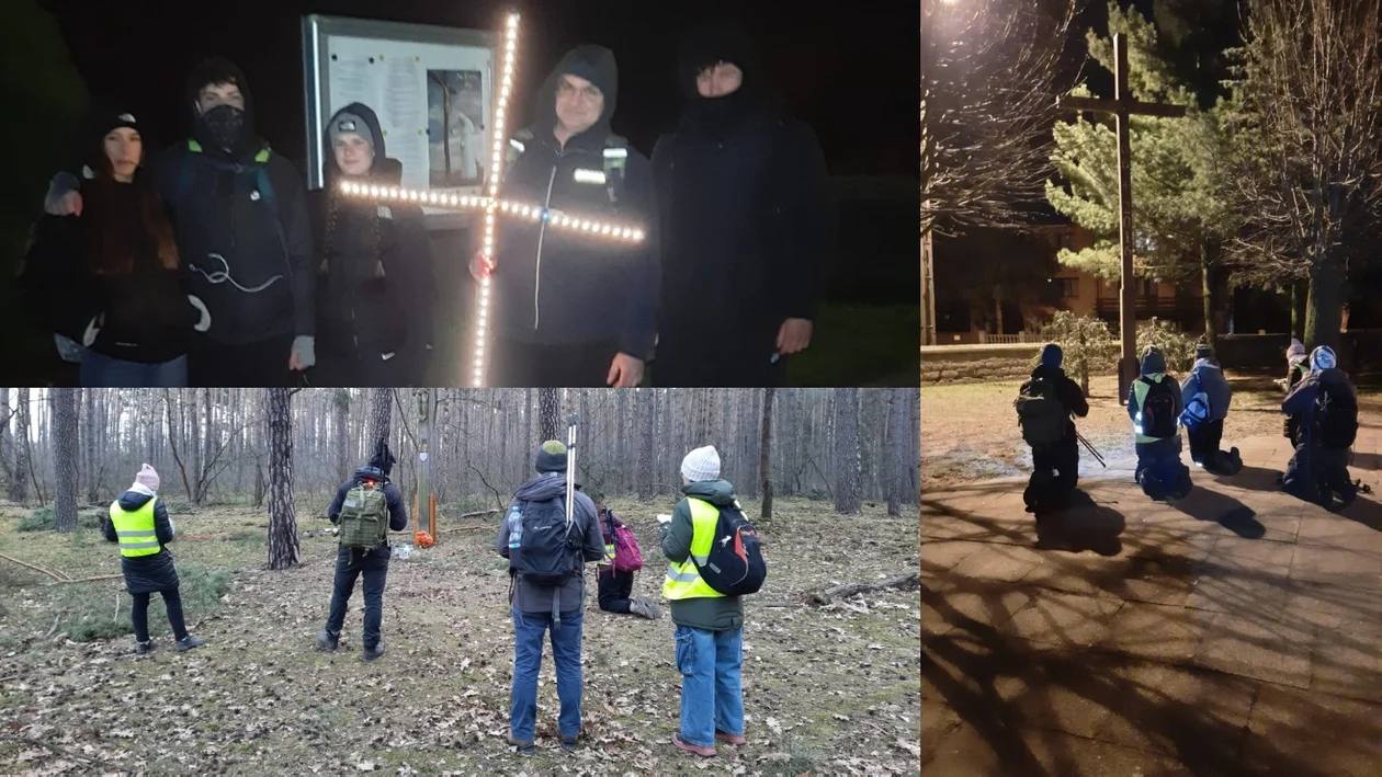 Nocna próba charakteru. Około 130 osób wyruszyło na Ekstremalną Drogę Krzyżową z Krotoszyna [ZDJĘCIA]