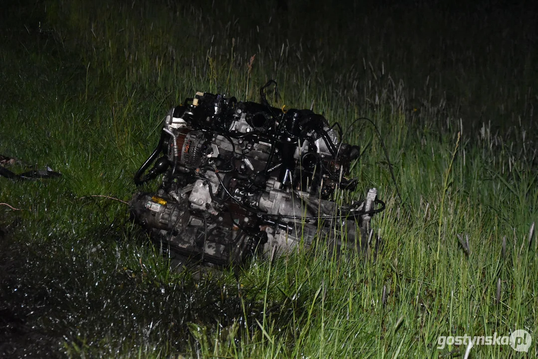 Wypadek śmiertelny na drodze Pogorzela - Gumienice