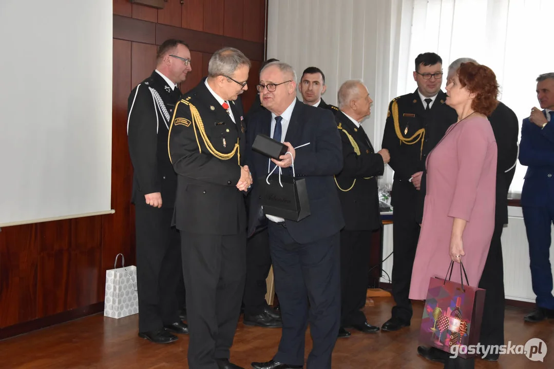 Pożegnanie bryg. Michała Pohla - z-cy komendanta powiatowego Państwowej Straży Pożarnej w Gostyniu