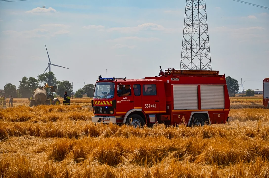 Pożar w miejscowości Trzebin