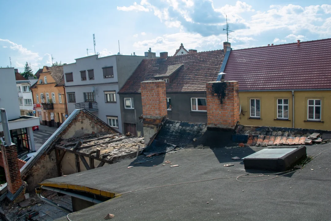 Rozbiórka domu przy ul. Kilińskiego w Jarocinie