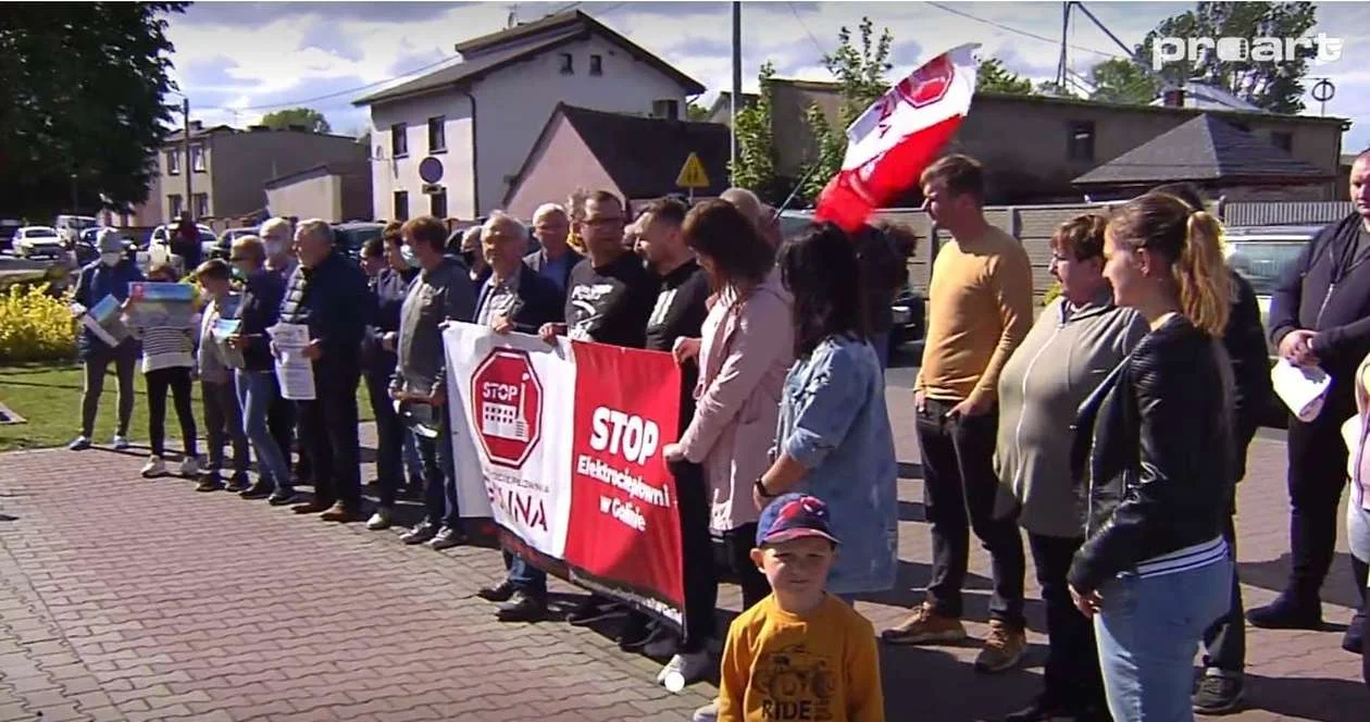 Mieszkańcy Goliny protestują