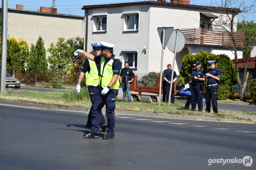 34. Konkurs "Policjant ruchu drogowego 2024” w Gostyniu. Dzień drugi - ręczna regulacja ruchem