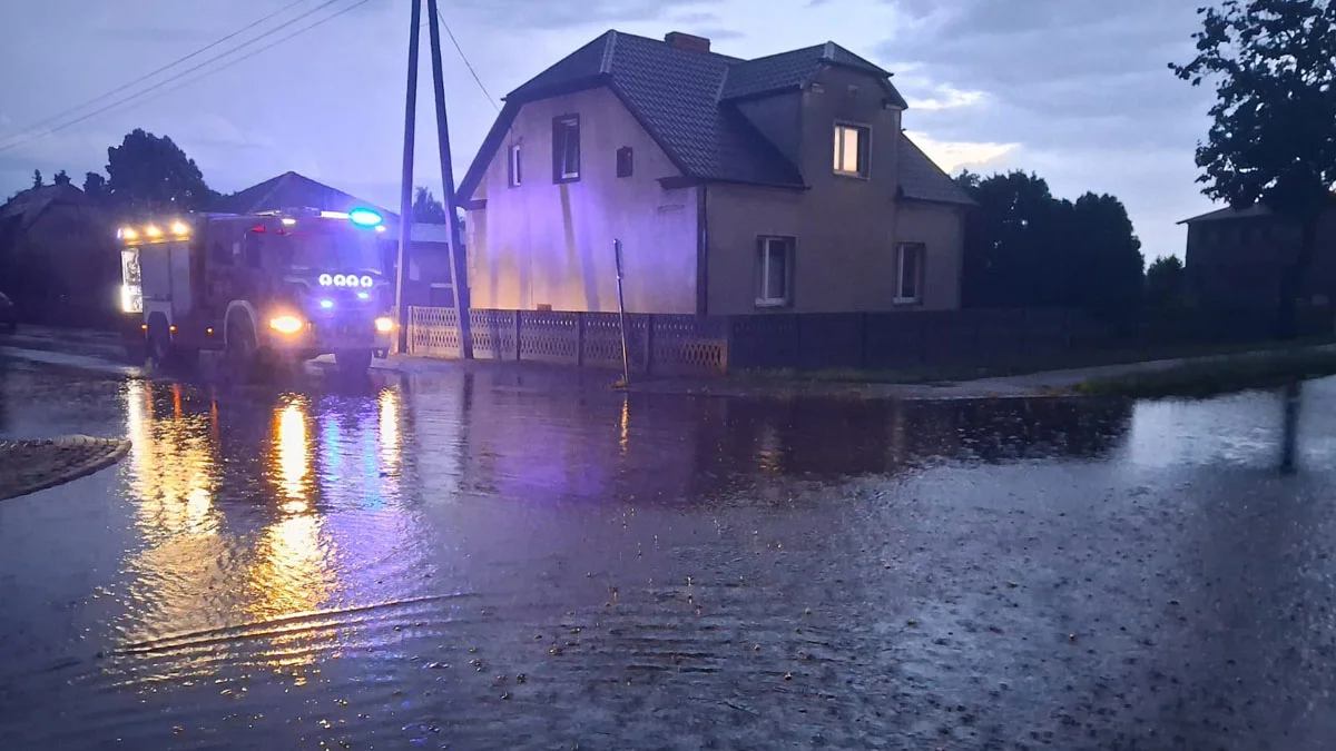 Skutki burzy i ulewy w gminie Borek Wlkp. i Gostyń. Interweniowały służby