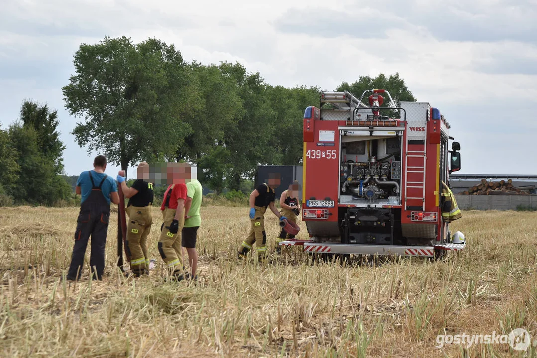 Pożar samochodu w gminie Borek Wlkp.