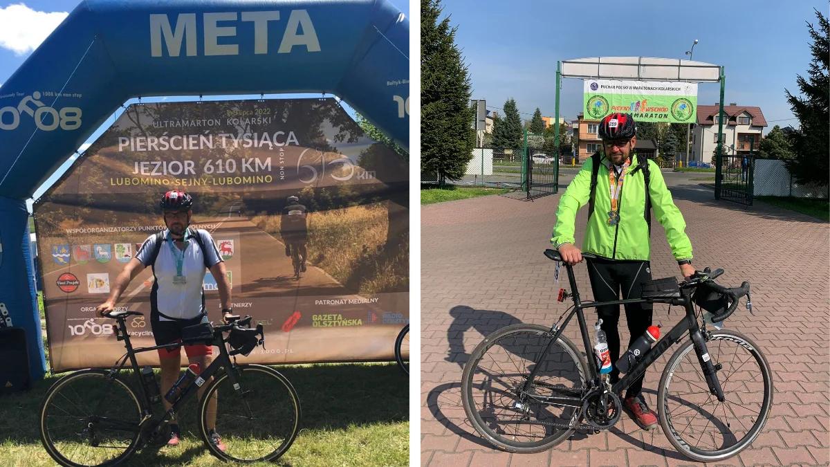 Jacek Andrzejczak pokonał 1008 km na rowerze na Bałtyk-Bieszczady Tour