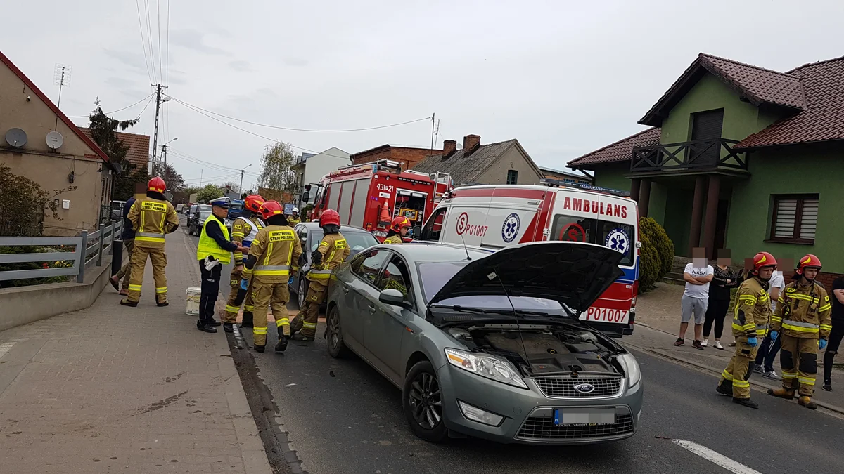 Zdarzenie drogowe w Kunowie