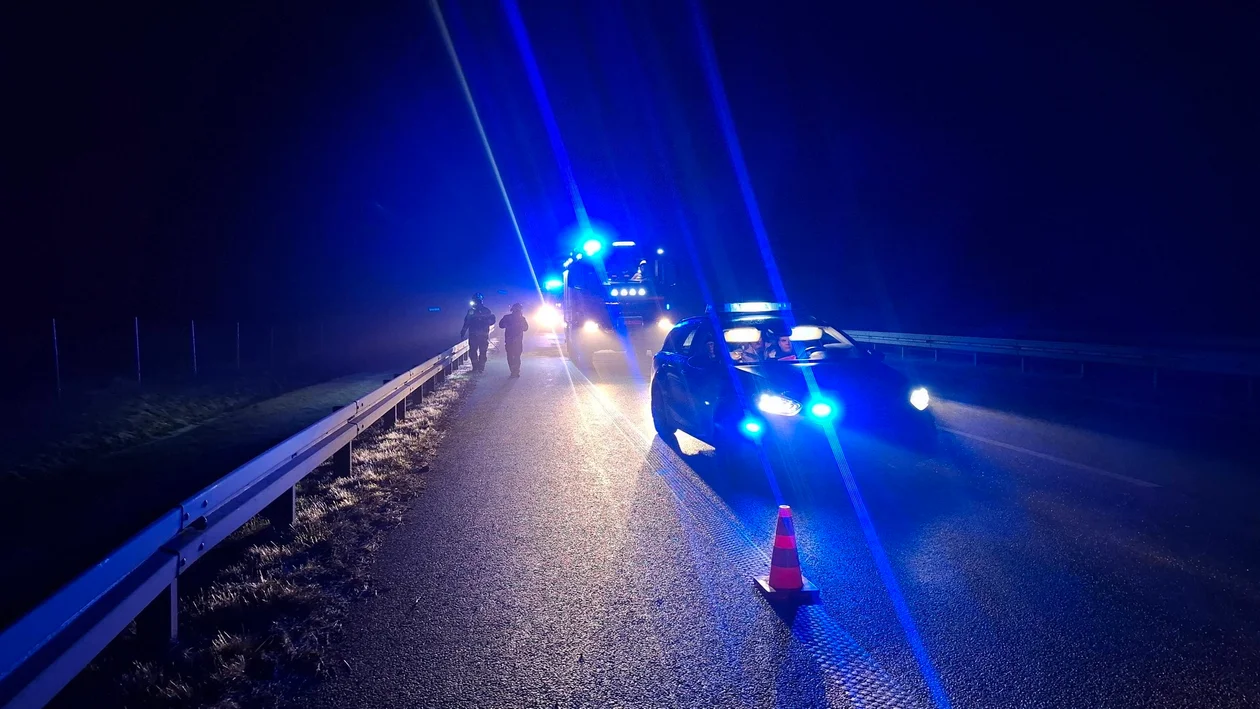 Poważny wypadek na S11 w Wielkopolsce. Jeden pas zablokowany