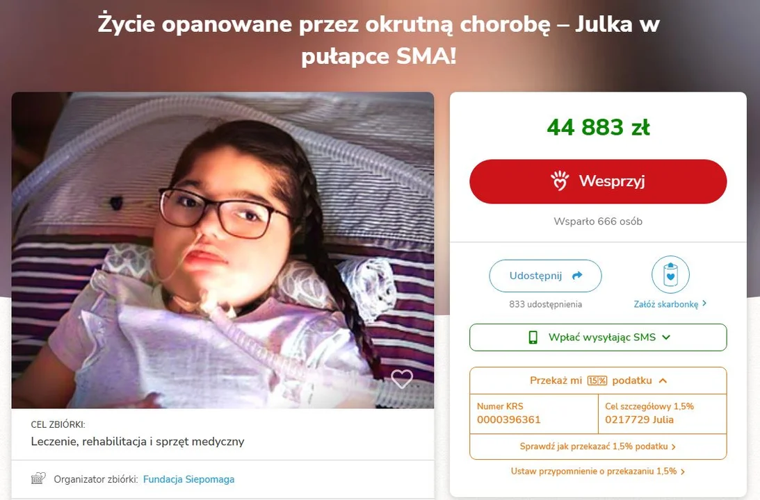 Julka na siepomaga.pl