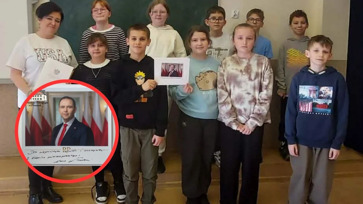 Uczniowie z gminy Koźmin Wlkp. napisali do Prezydenta. Odpowiedź zaskoczyła całą szkołę [ZDJĘCIA]