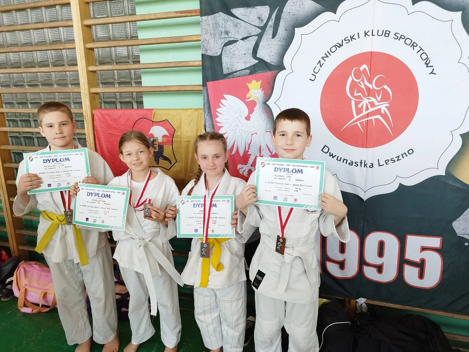 Judocy z Rawicza i Miejskiej Górki na zawodach w Lesznie