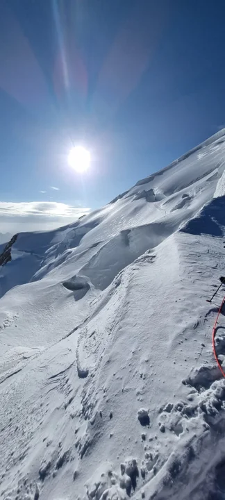 Ultramaratończyk Rafał Przybył z Bodzewka Pierwszego zdobył Mont Blanc