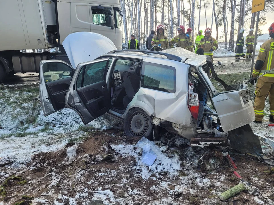 Wypadek na DW 434 pod Kórnikiem