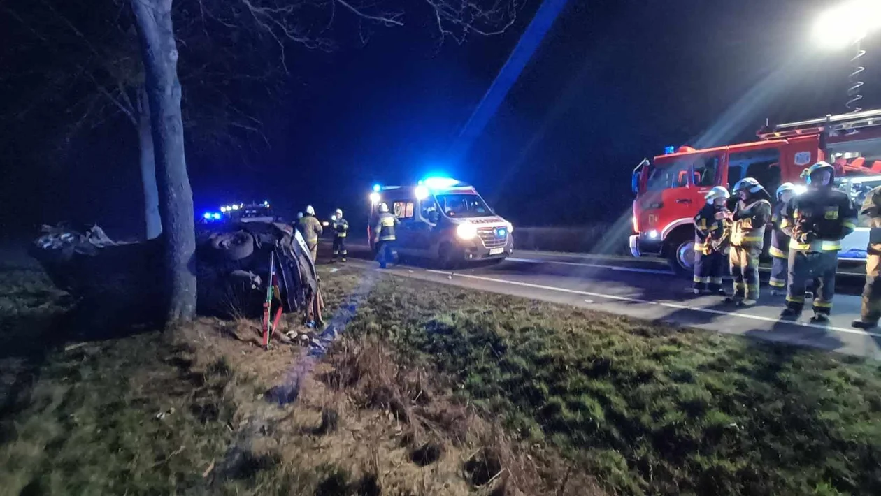 Wypadek na trasie Smolice - Pasierby