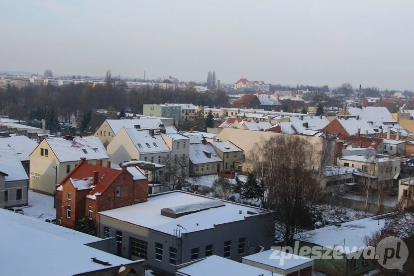 Panorama Pleszewa - widok z elewatora zbożowego