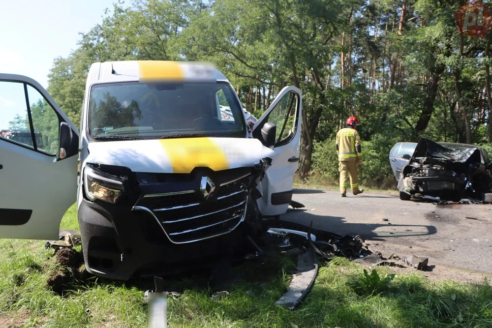 Wypadek na trasie Słupia Kapitulna - Szymanowo