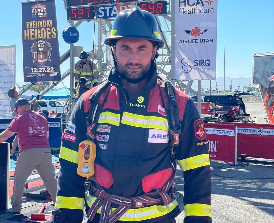 Adam Spychała pochodzący z gminy Dobrzyca został najlepszym strażakiem na świecie! - Zdjęcie główne