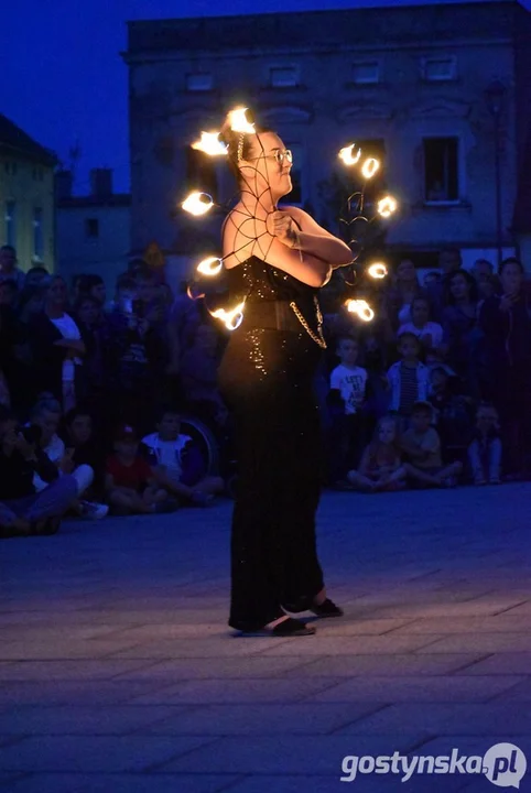 Fire Show na rynku w Krobi