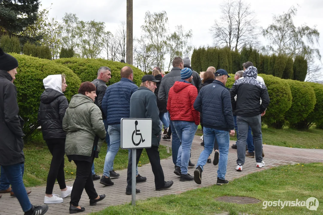 Protest dostawców mleka do Spółdzielni Mleczarskiej w Gostyniu