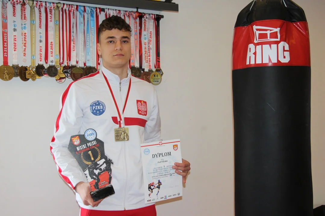 Filip Sójka z Kajewa Mistrzem Polski Kickboxingu