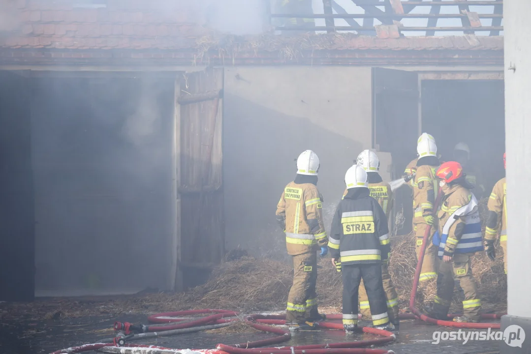 Pożar stodoły w Drogoszewie