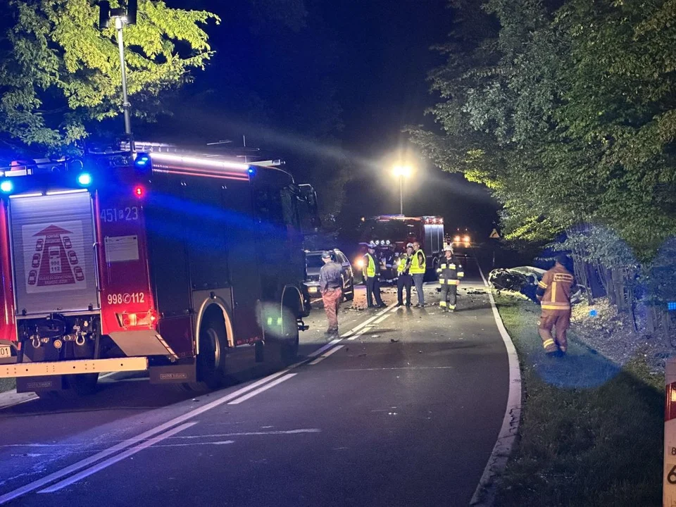 Wypadek śmiertelny za Tarcami, w kierunku Lubini Małej