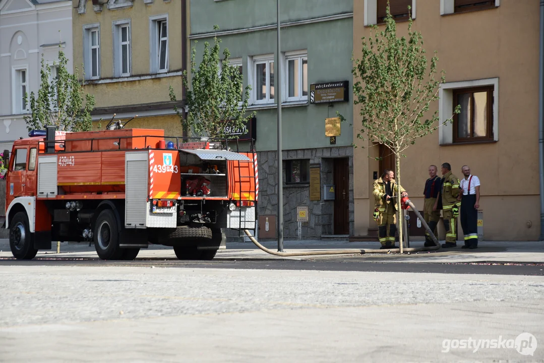 Pożar na prywatnej posesji w Krobi