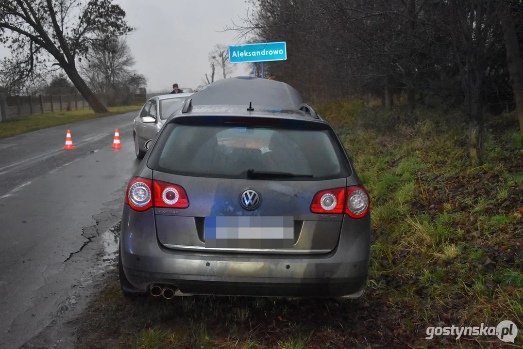 Zderzenie trzech osobówek na trasie Gostyń-Poniec