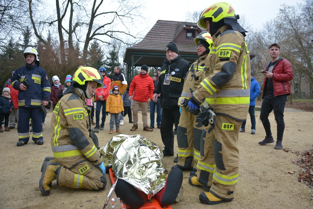 Koźmin Wlkp. Pokaz strażacki w ramach WOŚP